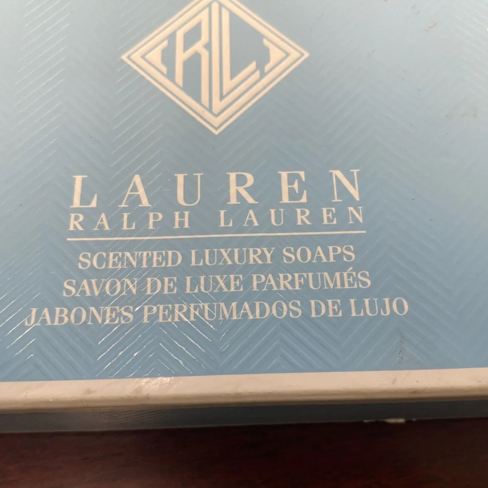 Lauren Ralph Lauren Luxury Soap Set.Sandy Bay.Set of 6.Sealed.Clean Scent. NWT.